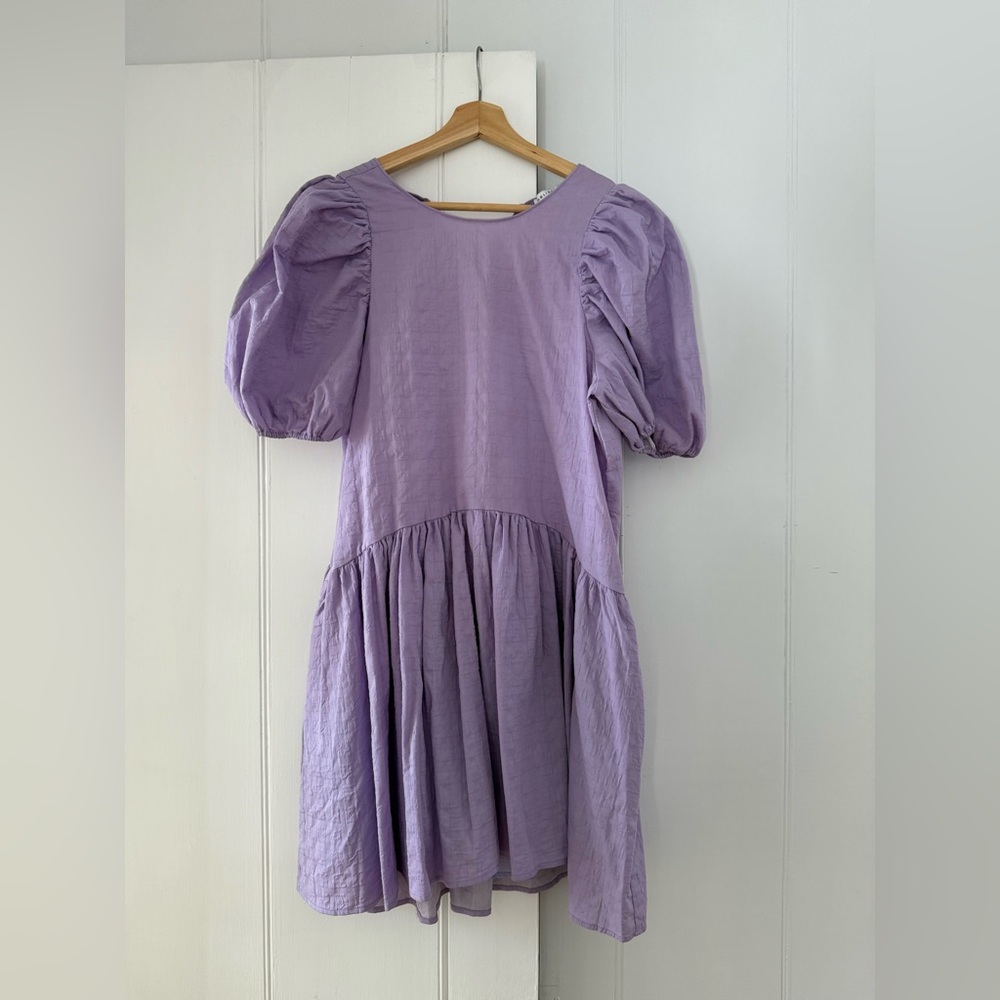 English Factory Lilac Puff Sleeve Dress